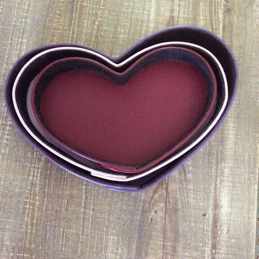 Leather stackable hearts - Picture 4 of 6